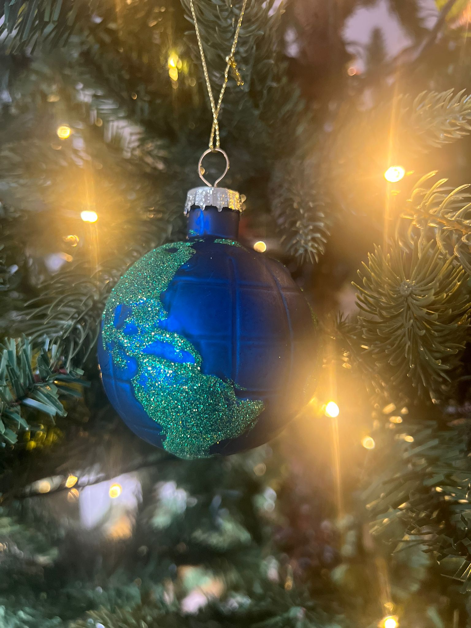 Eco-Friendly Christmas Earth Bauble