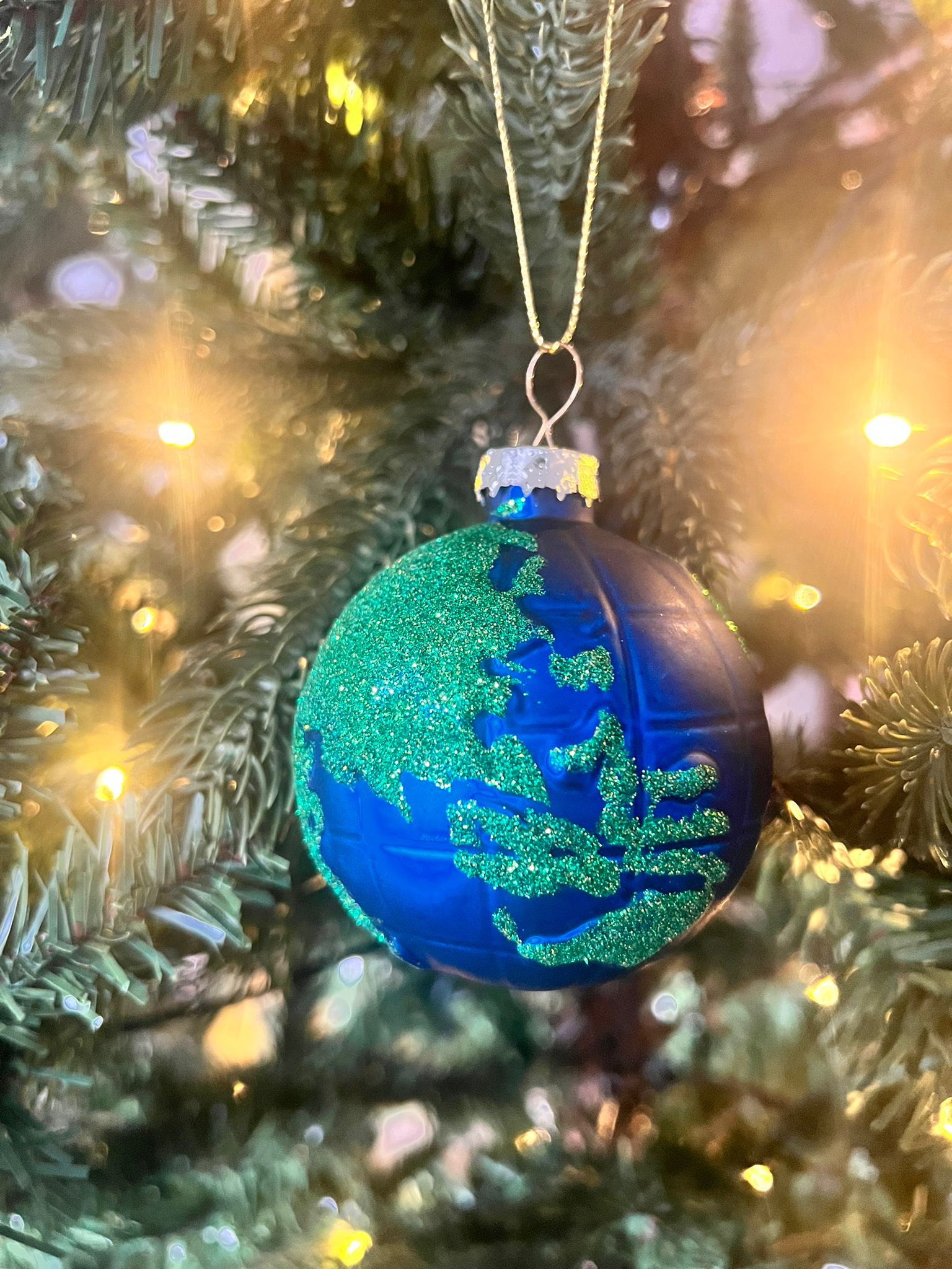 Eco-Friendly Christmas Earth Bauble